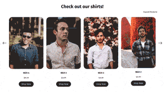 Product Listing Shopify section