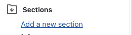Add a new section